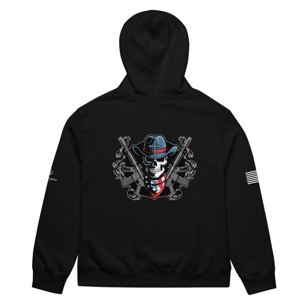 Skull and Guns - Oversized Hoodie - Image 5