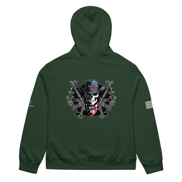 Skull and Guns - Oversized Hoodie - Image 11