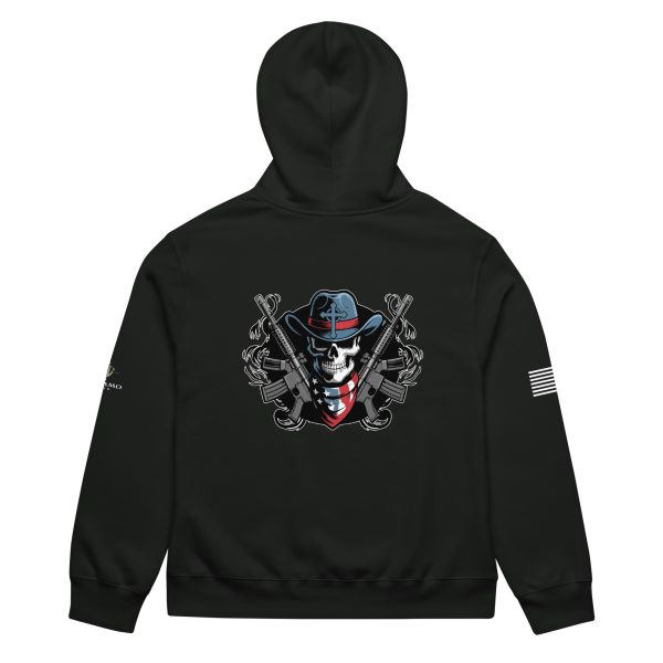 Skull and Guns - Oversized Hoodie - Image 7